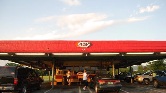 Visiting a Vermont A&W Drive-In on Route 7 Near Middlebury