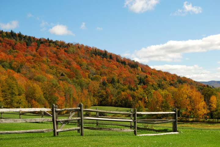 Vermont scenic fall drives
